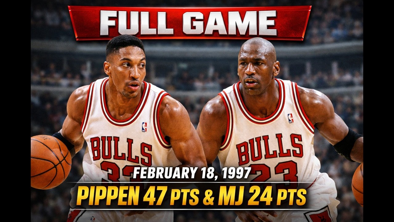 Scottie Pippen 47 PTS & Michael Jordan | Chicago Bulls vs Denver Nuggets | Feb 18, 1997 | FULL GAME