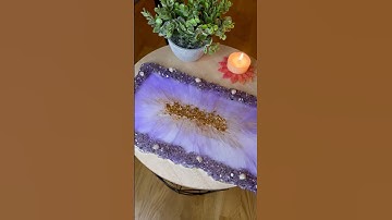Resin tray tutorial 😍😍 #resin  #resintray #shorts