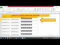 How to Create Barcode in Excel "Hindi" || Uncountable Gyan