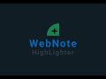 WebNote Highlighter chrome extension