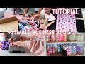 Small business studio vlog  how to create repeating patterns pack orders with me restock  sewing