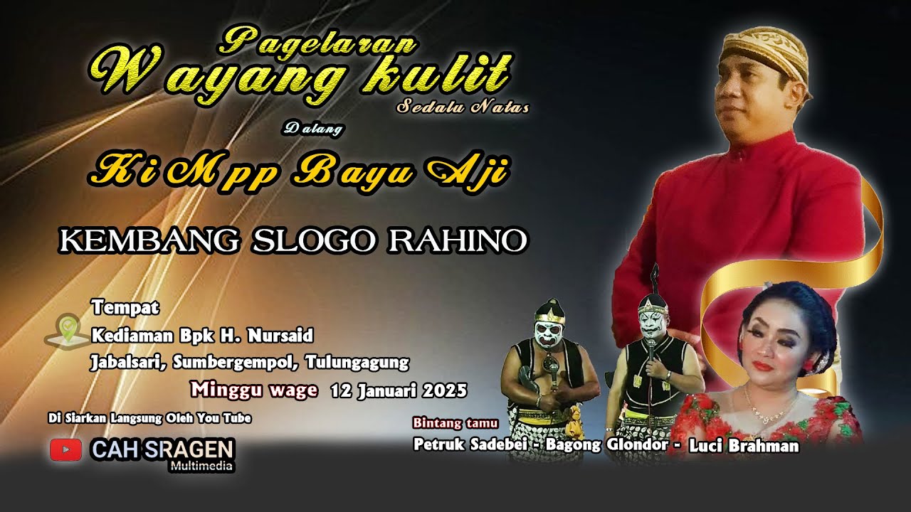 [LIVE] PAGELARAN WAYANG KULIT DALANG KI MPP BAYU AJI LAKON KEMBANG SLOGO RAHINO