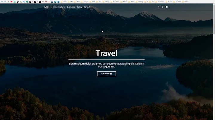 Bootstrap 4 Tutorial [#4] Landing Page with full page background image