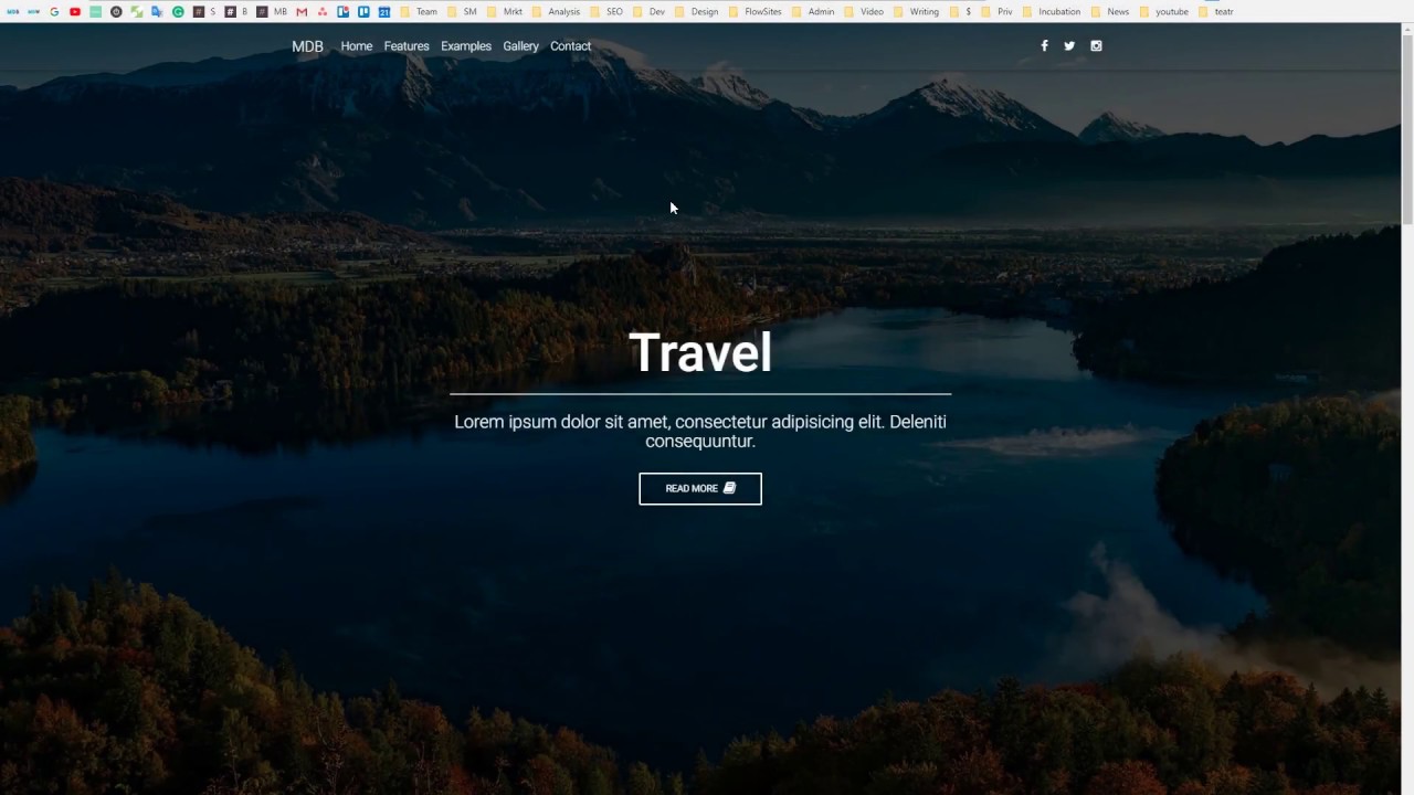 Bootstrap 4 Tutorial 4 Landing Page With Full Page Background