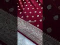 😍 Red Banarasi Mashru Silk Saree with Gold Zari – Timeless Bridal Elegance 🌸 ₹4500 only 💖 #silksaree