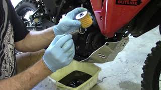 2022 KLR 650 First oil change & dohickey adjustment