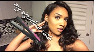 How to Get My Signature Curls with a Flat Iron (Yes Girl, a Flat Iron)