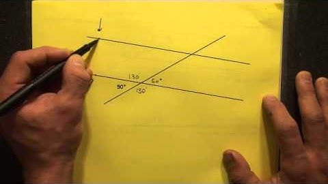 #144 Angle Measures between Parallel Lines and a Transversal