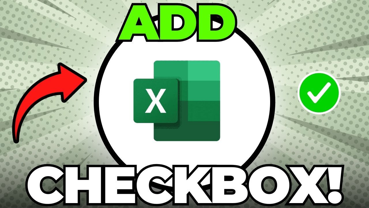 How to Add Checkbox in Excel Sheet - YouTube