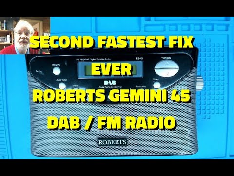 My second quickest ever fix - a Roberts Gemini 45 DAB &amp; FM Radio