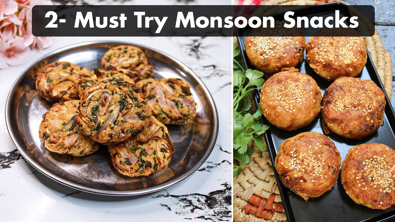 2 Crispy Snack Recipes for Monsoon Season | Easy Snack Recipe |Quick Evening Snack | Tea Time Snacks | Healthy Kadai