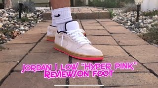 hyper pink jordan 1 low