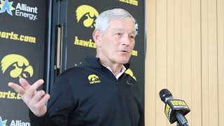 Kirk Ferentz on Iowa football's quarterback competition