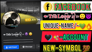 How To Make Unique Name Facebook Account 2023 | Facebook Emoji Name Account 2023 | Working Trick