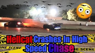 STOLEN Hellcat Runs From Police and Crashes😳 (GONE WRONG)