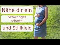 Schwangerschafts  und Stillkleid nähen lernen - Schnitterstellung mit Annas Nähschule