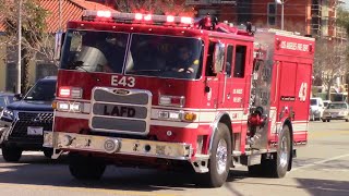 LAFD Engine 43 Responding