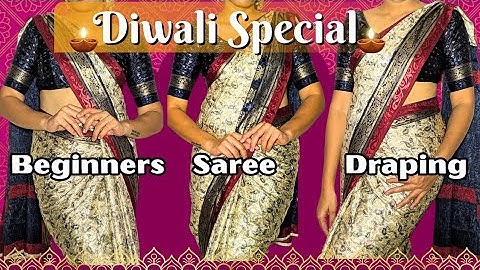 How to wear a saree tutorial for quick and easy saree draping 
