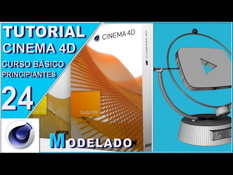 CLASE 24 CURSO BÁSICO MODELADO CINEMA 4D "Péndulo Movil"