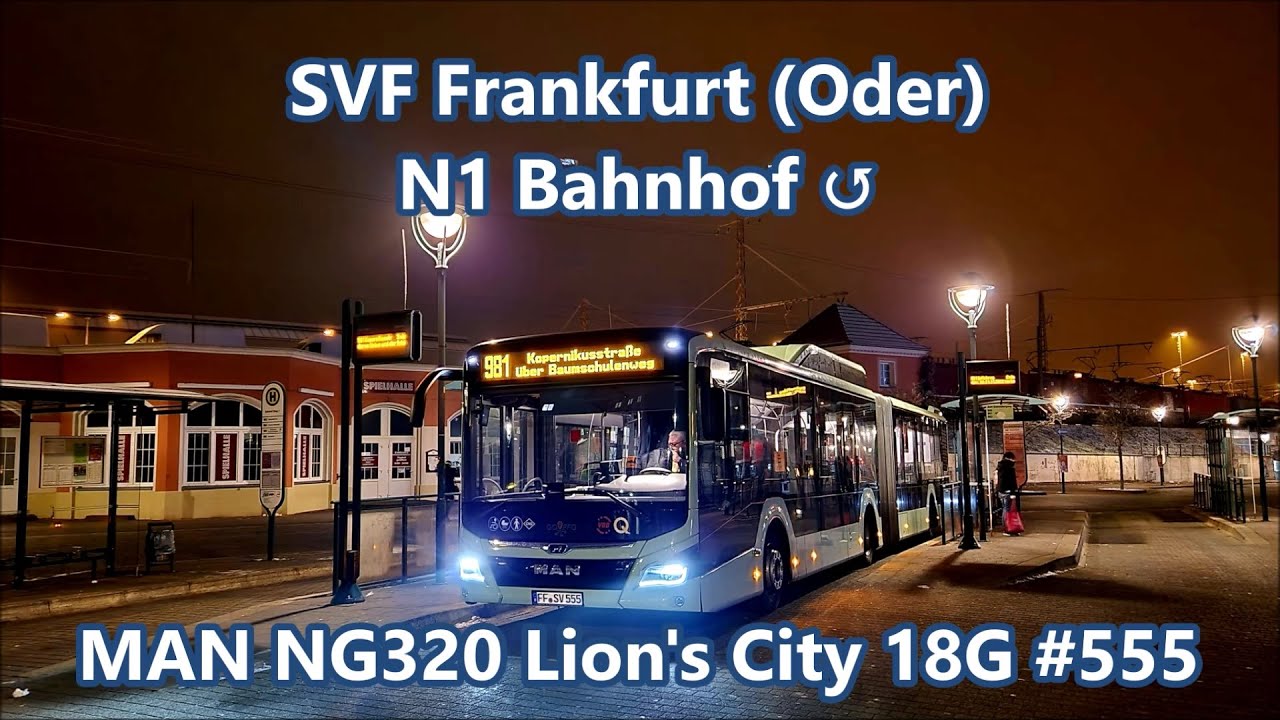 SVF Frankfurt (Oder) - Linie N1, MAN NG320 Lion's City 18G EfficientHybrid #555