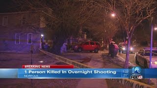 Norfolk police investigate late-night homicide