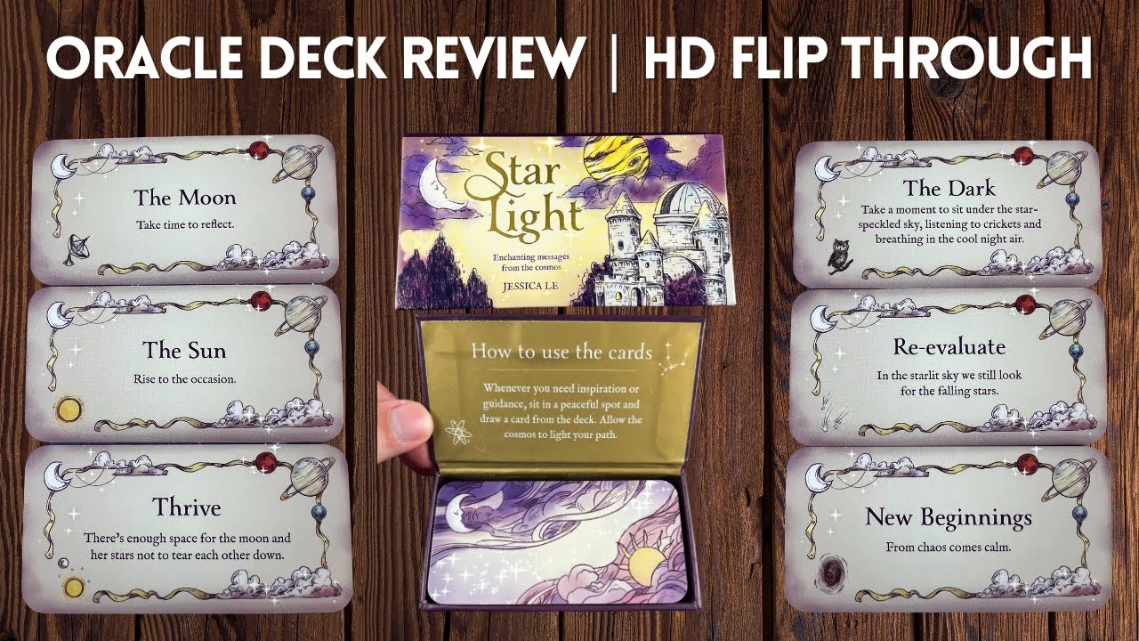 Star Light Enchanting Messages from the Cosmos Full-color Inspiration Cards Mini Inspiration Cards 