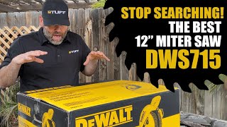 THE BEST 12" DEWALT MITER SAW YOU CAN GET FOR UNDER 250... DWS715!