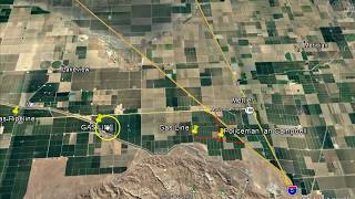 Onion Field murder of Ian Campbell locations from Google Earth