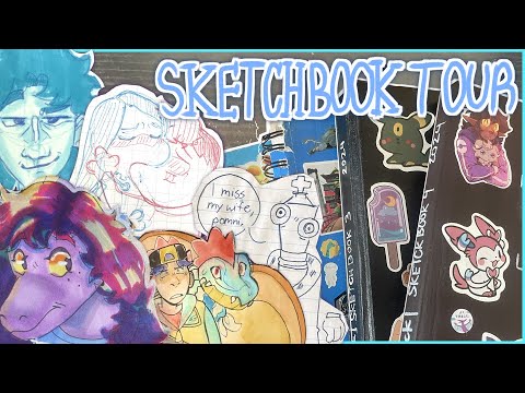 Showing off ALL of my sketchbooks || Massive sketchbook tour ...