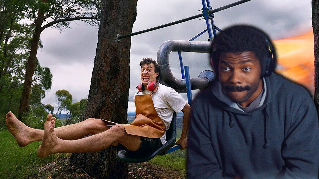 Он повесил реактивный двигатель на качели | Реакция The Chill Zone