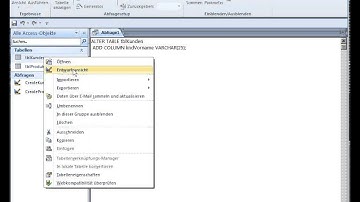 11U03: Datenbanken mit MS Access -LE11 Teil3- Ändern von Tabellen mit SQL DDL