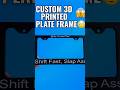 Custom 3D Printed License Plate Frame 😱 | Unique Car Mod You Didn’t Know You Needed