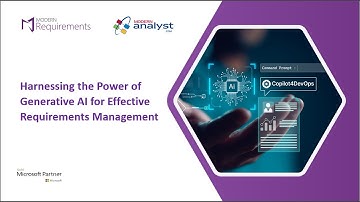 Webinar: Harnessing the Power of Generative AI for Effective Requirements Management