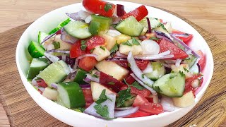 Eat this cucumber salad for dinner every day and lose 6 kilograms in a week!/#yummy#recipes #healthy