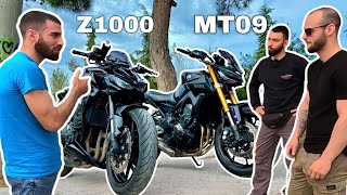 Kawasaki Z1000 VS Yamaha MT09