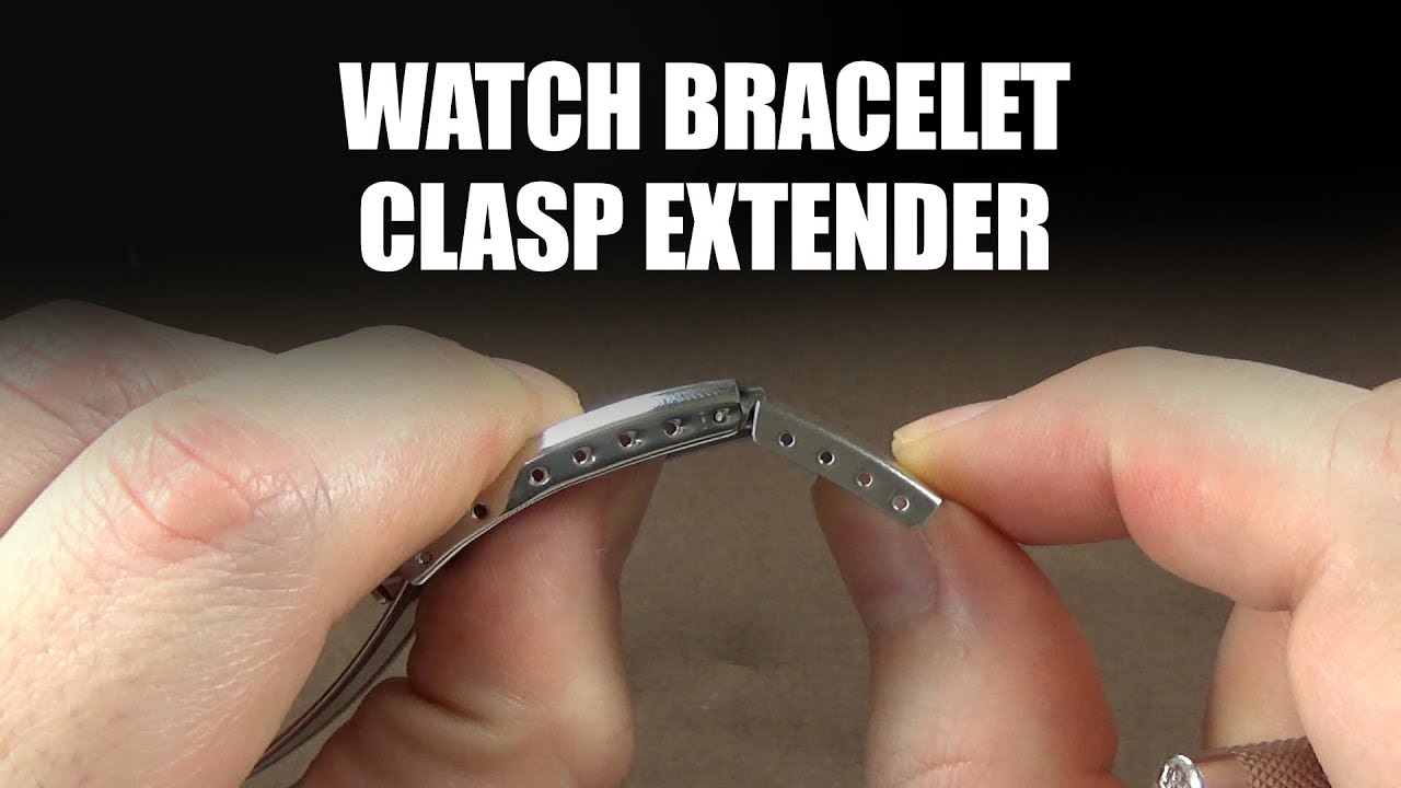 Watch Band Bracelet Extenders With Fold Over Link Clasp Each