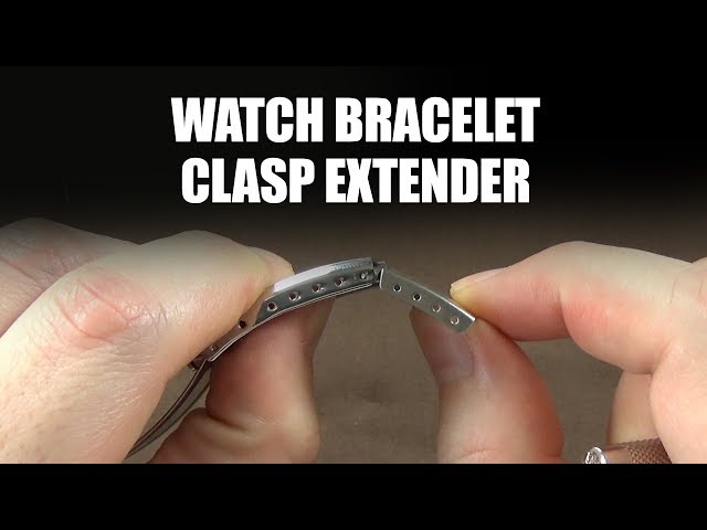 How to Install a Standard Buckle Extender to a Metal Watch Band 