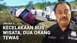 Kecelakaan Bus Pariwisata Masuk Selokan di Tol Semarang-Solo, 2 Penumpang Tewas | Liputan 6