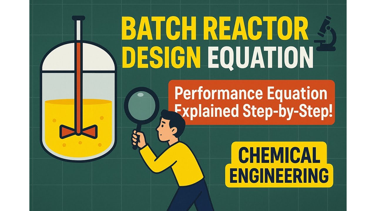 Batch Reactor Design Equation 🔬 Performance Equation Explained Step-by-Step! 