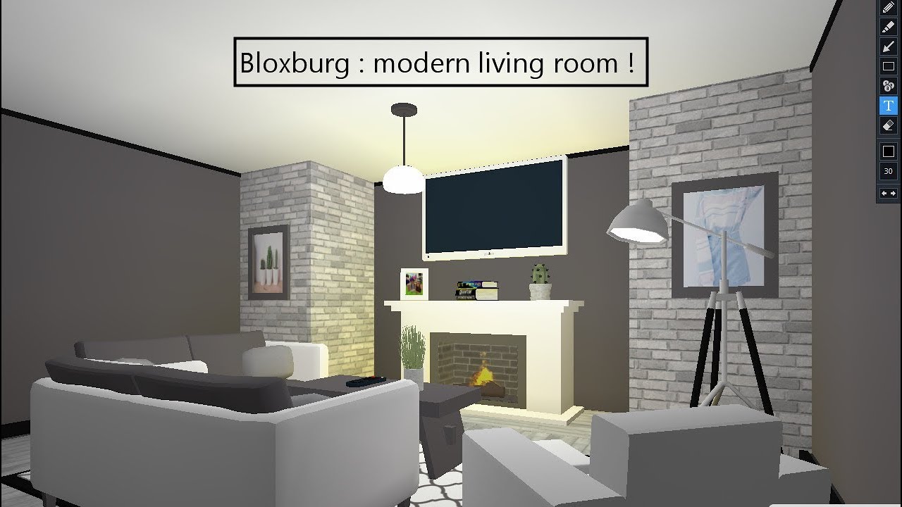 modern living  room  Bloxburg  Doovi