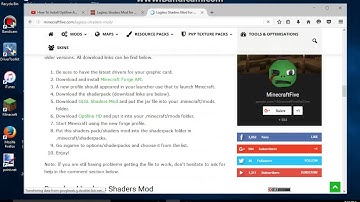 How To Install Optifine And Shaders! (Minecraft 1.9)