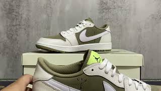 Jordan 1 Retro Low GolfTravis Scott Neutral Olive#review #shoes #sneaker #sneakerhead #travisscott