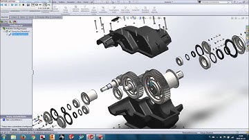 Gear Box in SolidWorks