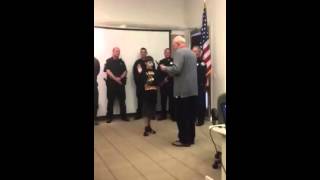 Nevada City CA Police Department makes 12 year old boy with Cystic Fibrosis a junior officer