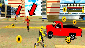 Flying Robot Hero vs Crime City Aliens:Rescue Game - Best Android Gameplay