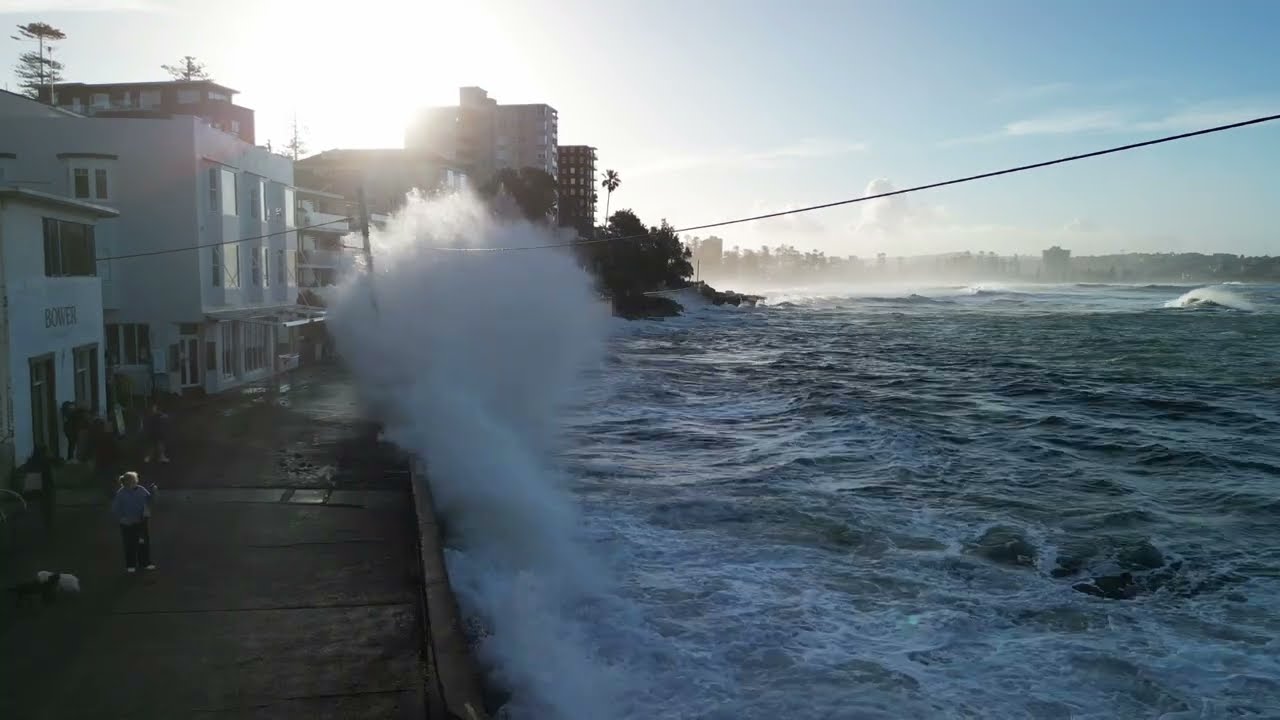 Big Sunset Swell at Fairy Bower and Manly