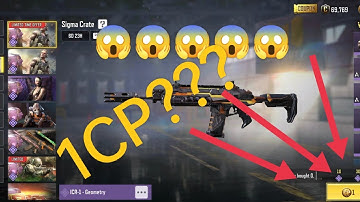 1 CP CRATES 😱 SIGMA CRATE WILL I GET LUCKY? CODMOBILE