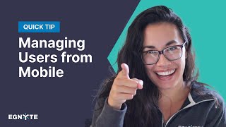 Managing Users from Mobile