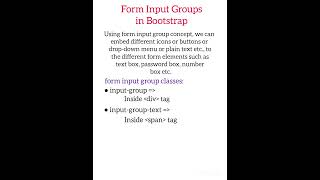 Form Input Groups in Bootstrap #forminputgroupsinbootstrap #forminputgroups #bootstrap #inputgroups