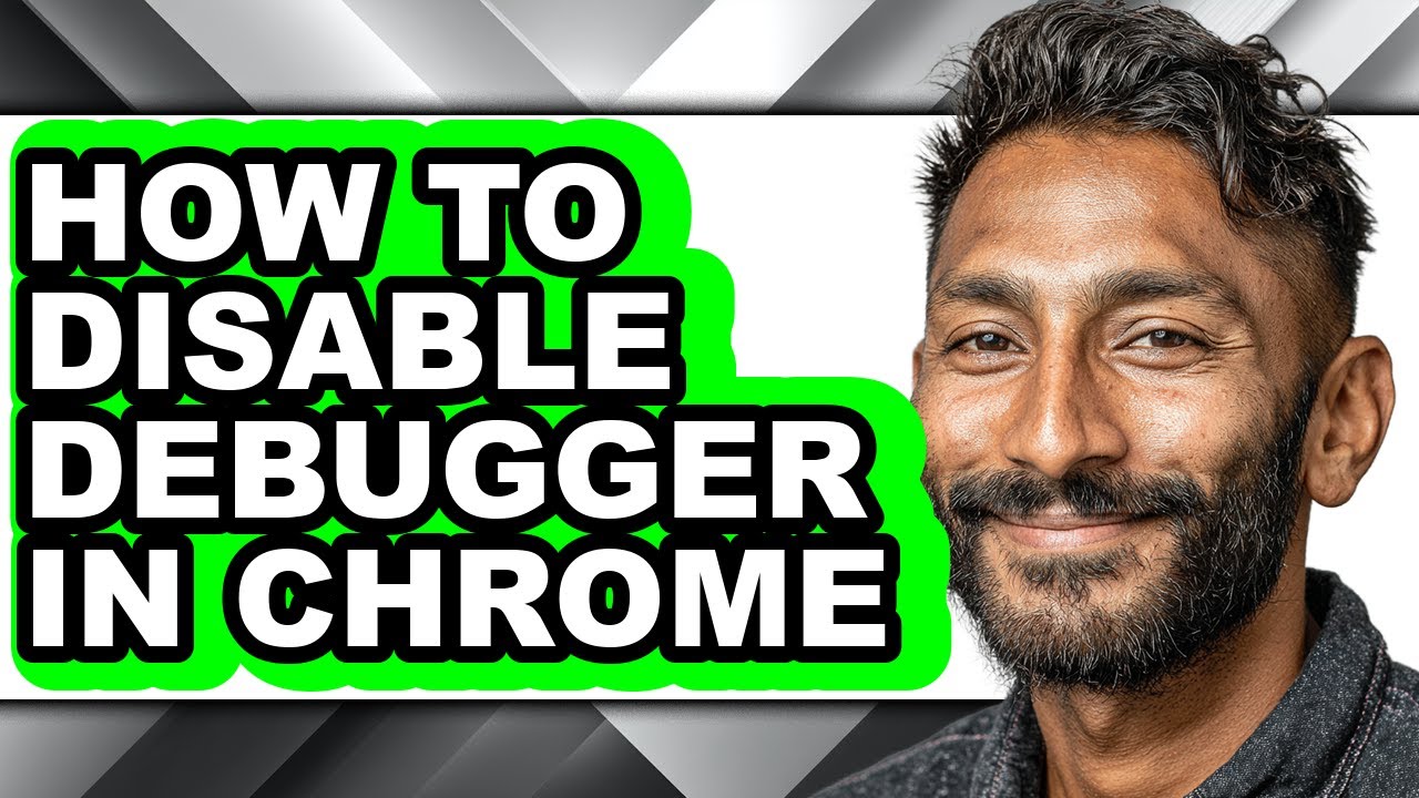 How to Disable Debugger in Chrome (updated) - YouTube